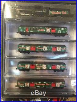 Micro Trains N-scale Reindeer Belt Christmas Train Steam Set New