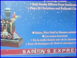 Mr. Christmas Animated Musical Santa's Train Express Working & Smokestack