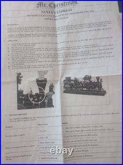 Mr. Christmas Animated Musical Santa's Train Express Working & Smokestack