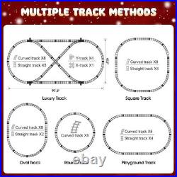 Multifunctional Light-Up Train Set with Remote Control Perfect Holiday Gift