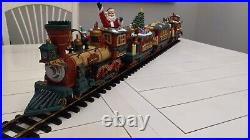 Musical Holiday Station Electric Animated Train Set with original box