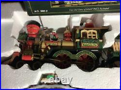 NEW BRIGHT HOLIDAY EXPRESS #380 & 380-3 ANIMATED TRAIN SET CHRISTMAS, Santa