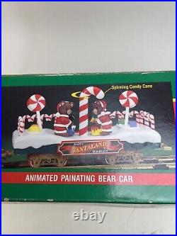 NEW BRIGHT SANTALAND CHRISTMAS ELECTRIC BIG SCALE TRAIN SET NEW Sound &Animated
