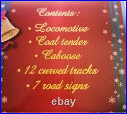 NEW Eztec North Pole Express Christmas Train Set 22 Pieces Plays Music