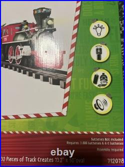 NEW Lionel Battery ELF MOVIE Toy Train Set Locomotive Cars, Remote, Sound, Light