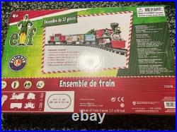 NEW Lionel Battery ELF MOVIE Toy Train Set Locomotive Cars, Remote, Sound, Light NEW Lionel Battery ELF MOVIE Toy Train Set Locomotive Cars, Remote, Sound, Light