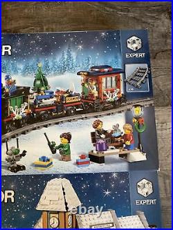 NEW NIB LEGO Creator 10254 & 10259 Winter Village & Winter Holiday Train