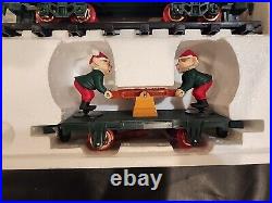 NEW Vintage NORTH POLE CHRISTMAS MAGIC MUSICAL ANIMATED TRAIN SET 1992 Toy State