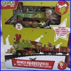 NIB 2025 Grinch Dr Seuss Holiday Express 36 Pc Train Set Collectors Edition Xmas