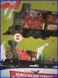 NIB Dr. Seuss The Grinch Holiday Express Train Set Collector's Edition, 36 Pc