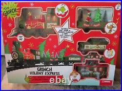 NIB NEW Grinch Holiday Express 36pc Christmas Train Set Collectors Edition 20ft