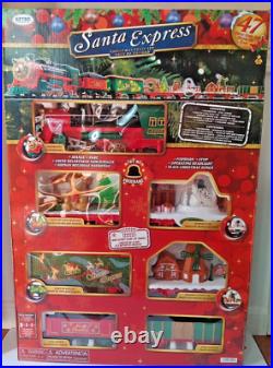 NIB TESTED Santa Express EZTEC Christmas Train Set 47 Pieces With Lights & Sounds NIB TESTED Santa Express EZTEC Christmas Train Set 47 Pieces With Lights & Sounds