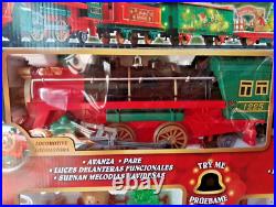 NIB TESTED Santa Express EZTEC Christmas Train Set 47 Pieces With Lights & Sounds NIB TESTED Santa Express EZTEC Christmas Train Set 47 Pieces With Lights & Sounds