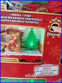 NIB TESTED Santa Express EZTEC Christmas Train Set 47 Pieces With Lights & Sounds NIB TESTED Santa Express EZTEC Christmas Train Set 47 Pieces With Lights & Sounds