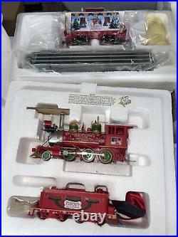 NOS HAWTHORNE VILLAGE RUDOLPHS CHRISTMAS TOWN Express Train Set with Caboose! VTG