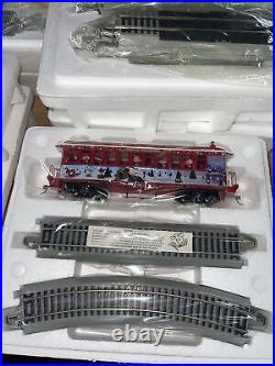 NOS HAWTHORNE VILLAGE RUDOLPHS CHRISTMAS TOWN Express Train Set with Caboose! VTG