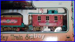 New 1996 New Bright The Logger Bears Express Musical Holiday Train Set No. 181