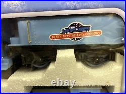 New 2001 Bass-rankin Rudolph's Red Nose Express Train Set Mib Factory Sealed Set