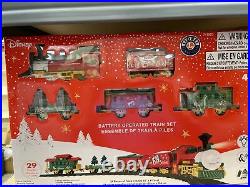 New 2020 Lionel 711983 Disney Christmas 29pc Train Set Battery Operated