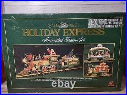 New Bright 1995 The Holiday Express Animated No. 380 4 Piece Set NO TRACKS