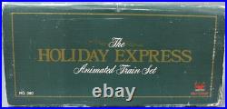 New Bright 380 G Scale Holiday Express Animated Steam Train Set EX/Box