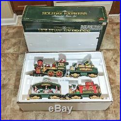 New Bright 380 Holiday Express Christmas Electric Animated Train Set G Scale vtg