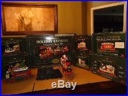 New Bright 384 Holiday Express Christmas Electric Animated Train Set G extras