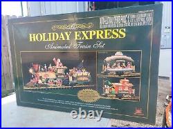 New Bright G Gaug 1996 Christmas Era Holiday Express 380 Animated Train Set