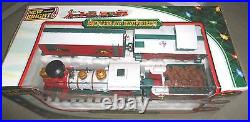 New Bright Holiday Express 1 Engine & 3 Car Train Set With Music & Train Sounds