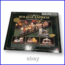 New Bright Holiday Express #387 Animated Train Set Christmas Complete