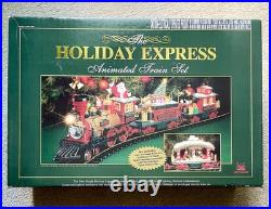 New Bright Holiday Express Animated Christmas Train Set Railroad #384 EXCELLENT