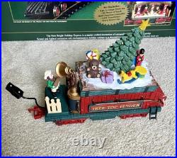 New Bright Holiday Express Animated Christmas Train Set Railroad #384 EXCELLENT