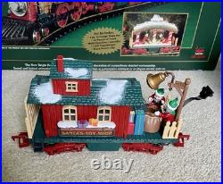 New Bright Holiday Express Animated Christmas Train Set Railroad #384 EXCELLENT