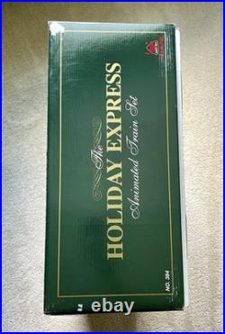New Bright Holiday Express Animated Christmas Train Set Railroad #384 EXCELLENT