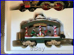 New Bright Holiday Express Animated Train Set 380 1996 Christmas Santa G Scale