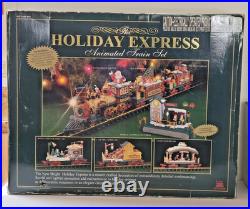 New Bright Holiday Express Animated Train Set 387 Excellent Complete! Vintage 96