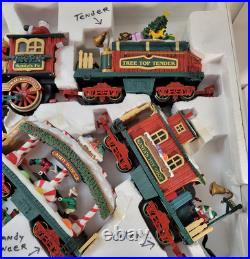 New Bright Holiday Express Animated Train Set 387 Excellent Complete! Vintage 96