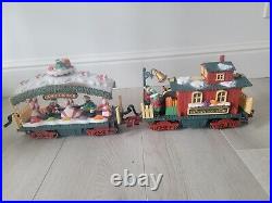 New Bright Holiday Express Christmas Elves Santa animated train set