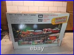 New Bright Musical Holiday Christmas Express Elf Train locomotive 1990's NO. 183