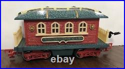 New Bright Musical Holiday Station 2001 Animated Train Set 385 Complete READ