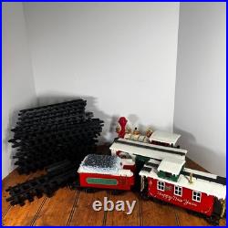 New Bright Santa Original Holiday Train Set #187 Musical Christmas Express AS-IS
