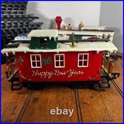 New Bright Santa Original Holiday Train Set #187 Musical Christmas Express AS-IS