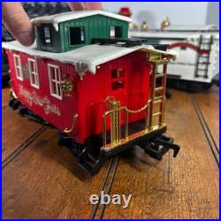 New Bright Santa Original Holiday Train Set #187 Musical Christmas Express AS-IS