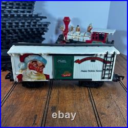 New Bright Santa Original Holiday Train Set #187 Musical Christmas Express AS-IS