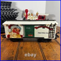 New Bright Santa Original Holiday Train Set #187 Musical Christmas Express AS-IS