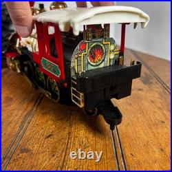 New Bright Santa Original Holiday Train Set #187 Musical Christmas Express AS-IS