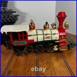 New Bright Santa Original Holiday Train Set #187 Musical Christmas Express AS-IS