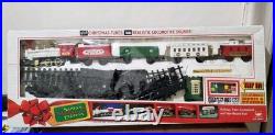 New Bright Santa's Musical Express Christmas Train Set Lights Sounds Battery Ope