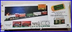 New Bright Santa's Musical Express Christmas Train Set Lights Sounds Battery Ope