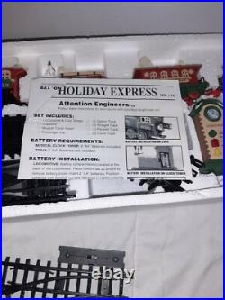 New Bright THE HOLIDAY EXPRESS # 178 Train Set 4 Car Christmas Train IN BOX